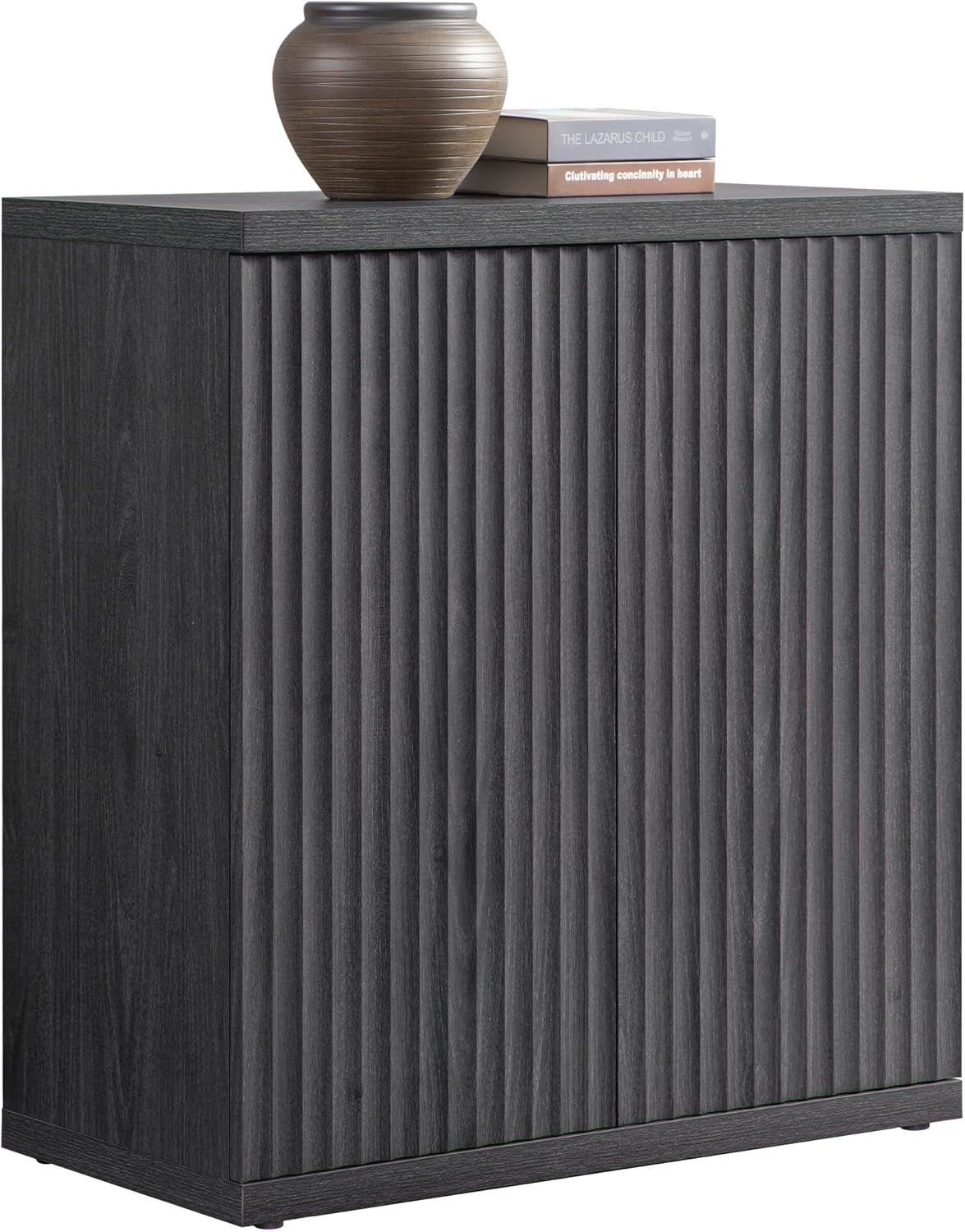 SICOTAS Buffet Cabinet with Storage Accent Sideboard Modern Credenza with Doors & Shelves Fluted Media Console Mid Century Coffee Bar Table for Living Room Kitchen Dining Room Hallway(3PCS)